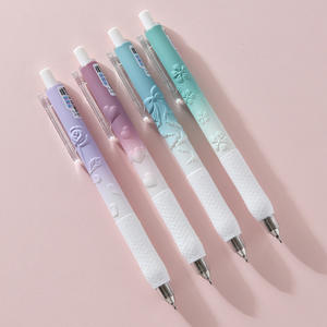 Nieuwe Creatieve School Student 3d Reliëf Siliconen Gel Pennen Fijne Rubberen Balpennen 0.5Mm Zwarte Inkt Briefpapier Benodigdheden - Product Image 2