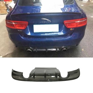 For Jaguar XE rear diffuser 2 out 4 out custom XE carbon fiber diffuser XE body parts kit