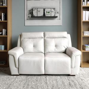 ชุดโซฟาหนังสีเขียวสำหรับโรงแรมดีไซน์แบบอิตาลีเก้าอี้เอนสีเทา - Product Image 2