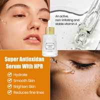 Sérum Visage HPR 4 Pièces Luxe Super Antioxydant Peptides Anti-Âge Anti-Rides Raffermissant Éclaircissant Soin de la Peau Liquide Végétalien
