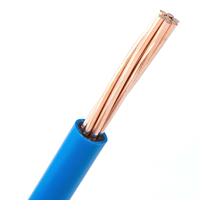 Cable Eléctrico Flexible para Construcción, de Cobre Sólido Libre de Oxígeno, Aislado con PVC Resistente al Fuego, de un Solo Núcleo, BVR, Rollo de 100M