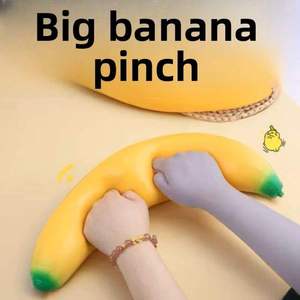 Big Mac Super Large Banana Pinch Music Model Trick Funny Vent Slow Rebound Pinch Decompression Toy EVA Unisex - Product Image 2