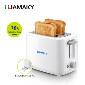 Torradeira JAMAKY 1000W para 2 Fatias em Aço Inoxidável com <span class=keywords><strong>7</strong></span> Níveis de Tostagem, Funções de Reaquecimento, Descongelamento, Abertura Automática e Anti-encravamento para Uso Doméstico - Product Image 4