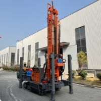 Machine de forage de puits à double fonction eau et air 350m, pour l'extraction d'eau dans les roches montagneuses