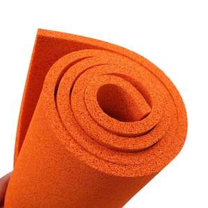 وسادات مطاطية برتقالية عالية الجودة مضادة للاهتزاز وتقليل الضوضاء، ألواح مطاطية طبيعية مخصصة قابلة للقطع - Product Image 5