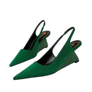 Versione coreana di moda e minimalista con tacco a punta a taglio poco profondo con cinturino a dorso per banchetti da donna tacchi alti - Product Image 6