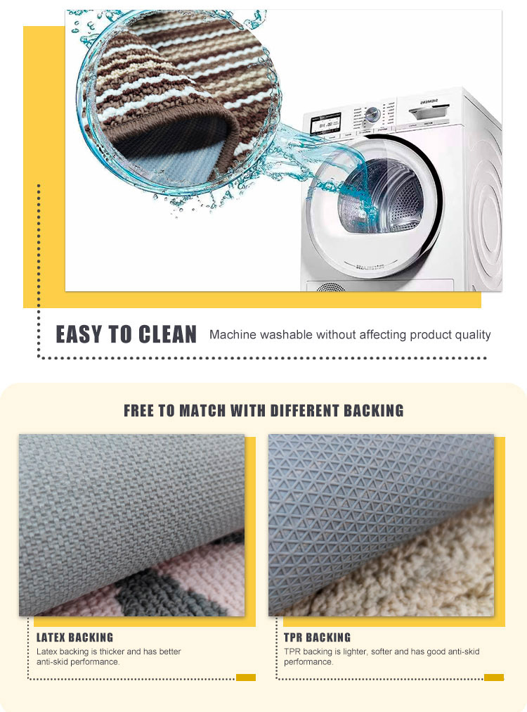 Hot Sale Foot Mat Anti Slip Front Mat Scraper Dust Absorbent Tufted Doormat(图3)