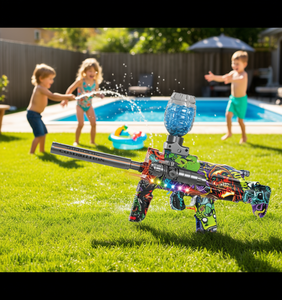 Pistola de agua eléctrica Mp7 para niños, juego al aire libre con efectos de luz y sonido, juguete de plástico, pistola de agua para niños y niñas - Product Image 2