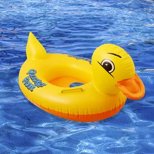 Niños inflables barco animal diseño nadar tubo flotante asiento jinete en juguete en piscina pato flotador anillo inflable para niños