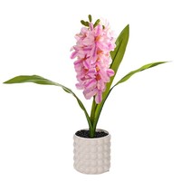 Bunga Artifisial Grosir dengan Pot, Pot Kecil, Bunga Hyacinth Cetak 3D, Pot Dekoratif