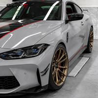 Jantes en aluminium forgées sur mesure, finition bronze mat, concaves profondes, 19, 20, 21 pouces, 5x112, 5x120, compatibles avec BMW Série 3/4 M3/M4 G80 G82