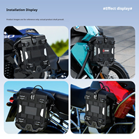 Sacs de moto Kewig TPU imperméables de grande capacité 5,5 L, à dégagement rapide, adaptés au tourisme/cyclisme à moto