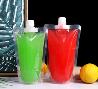 Jus de gelée imprimé personnalisé liqueur eau boisson debout découpé paquet de recharge de liquide sac en plastique pochette debout pour pastèque