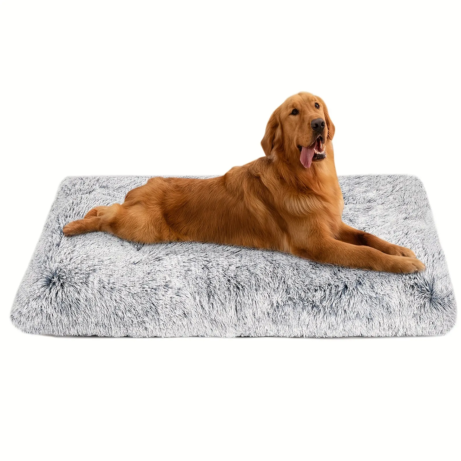 Amz Hot Sale Plush Dog Cage Bed Fluffy And Comfortable Kennel Mat Washable Pet Bed Suitable For Cats And Large Dog Bed