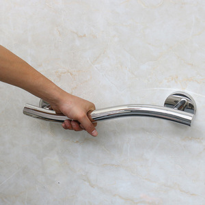 Barre d'appui en forme de S Foryoud 350MM 450MM en acier inoxydable 304 poli pour salle de bain, soutien pour personnes âgées - Product Image 2