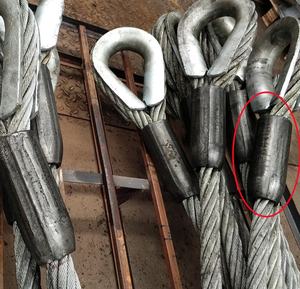 Herrajes de Acero al Carbono <span class=keywords><strong>Galvanizado</strong></span> con Conexión Ovalada para Cables de Acero, Terminales de Bucle Prensado, Elevación, Aparejos de Trabajo, Construcción Industrial - Product Image 4