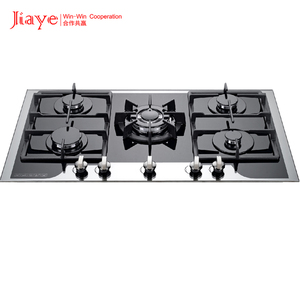 Table de cuisson à gaz 5 brûleurs à flamme précise, en verre trempé encastrable, utilisation multi-scénarios pour usage domestique et commercial - Product Image 2