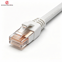 Kabel Cat 8 RJ45 Patch Cord 40Gbps 2000MHz AWG26 Konduktor Tembaga Murni Solid S/FTP Kabel Ethernet LAN CAT 8
