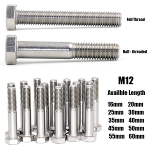 Nhà Máy Giá lớp 12.9 thép hợp kim thép không gỉ M12 Hex đầu bu lông - Product Image 1