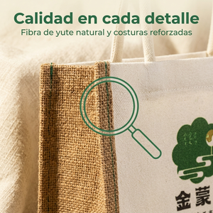 Bolsa de Mano de Arpillera Personalizable con Logotipo, Bolsa Ecológica Reutilizable para Ferias y Regalos Empresariales - Product Image 2