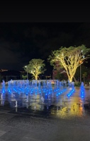 Fontaine de piste de danse à LED en acier inoxydable Installation facile Équipement de pont sec pour usage public extérieur Parc de lac de jardin populaire