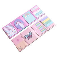 Bomeijia Meisjesachtig Roze Note Pad Nieuwe Trend Arrivals Leuke Cartoon Memo Pad, Eenvoudige Mode Mooie Sticky Notes