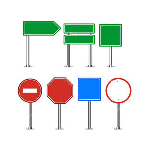 علامة معدنية فارغة من الألومنيوم علامة عاكسة للتحكم في المرور علامة تحذير السلامة على الطرق - Product Image 3