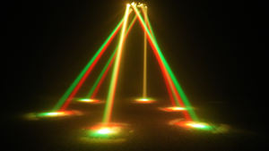 Recién llegado Mini LED Disco luces de escenario seis armados Little King Abyss Magic Ball efecto estroboscópico RGBW Emisión de Color 20W DMX512 - Product Image 6