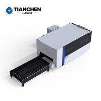 Tianchen bonne qualité cnc 6000w 2x6m plate-forme d'échange pleine fermée 6kw machine de découpe laser à fibre optique toute la couverture pour la corée