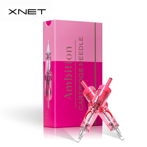XNET <strong>Pink</strong> Permanent Makeup Eyebrows Eyeliner Lips Microblading RL F SMP P M U Cartridge Tattoo <strong>Needles</strong> - Product Image 1