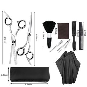 <span class=keywords><strong>Kit</strong></span> de ciseaux de coiffure professionnels, ciseaux à effiler pour couper les cheveux, outil de coiffure pour barbier/salon/maison, ciseaux de coiffure - Product Image 2