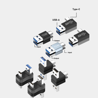 Konektor Transfer kecepatan tinggi Data USB QC USB a Male ke Tipe C Male Adapter 10Gbps USB 3.1 untuk ponsel Notebook U Disk