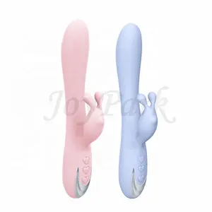JoyPark Neues Design xxx Kostenlose Lesben USB wiederauf ladbare blaue Ladegerät Soft Cut Pink Rabbit Vibrator G-Punkt Dildo