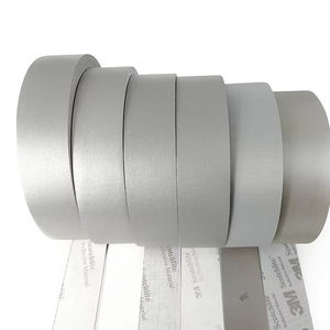 WX nastro riflettente per uniforme poliestere striscia riflettente Grey alta visibilità industriale lavata Retro nastro riflettente per tessuto - Product Image 4