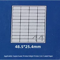 Papier d'impression d'étiquettes adhésives A4 210x297 Brillant Mat Kraft Étiquettes d'écriture FBA Usage agricole Forme rectangulaire CMYK/Pantone