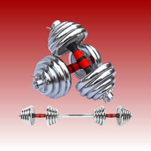 Barbell y Dumbbell <span class=keywords><strong>30</strong></span> <span class=keywords><strong>kg</strong></span> 20kg Chrome Dumbbell Set - Product Image 2