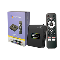 Boîtier TV Android 9.0 IATV OM MAX 5G S905L2 1 Go 8 Go 1080P Double WiFi BT 4.0 Quad Core Télécommande Vocale Logo Personnalisé OEM ODM 1 pièce MOQ