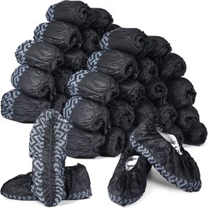 Couvre-chaussures jetables noirs jetables antidérapants Couvre-chaussures jetables non tissés Grands chaussons Couvre-chaussures - Product Image 4