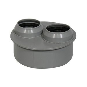 Connettore di scarico Doppio Increase HT DR Valsi Diam 110M 40F 40F per impianti idraulici - Product Image 1