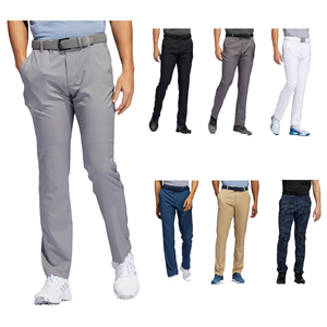 Pantalon décontracté élégant pour homme, coupe droite, léger, respirant, avec poches latérales, taille mi-haute, fermeture boutonnée, idéal pour l'été - Product Image 1