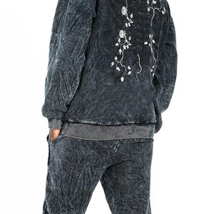 ชุดวอร์มผู้ชายแบบมีฮู้ดสไตล์ใหม่ล่าสุด ล้างสีแบบแอซิดวอช ผ้าฝ้าย 100% รับผลิตสีตามสั่ง บริการ OEM ผลิตจากโรงงานโดยตรง - Product Image 6