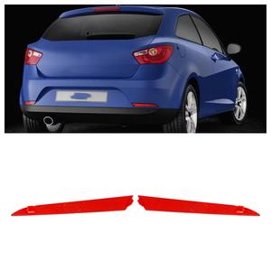 Réflecteur de pare-chocs arrière Seat Ibiza 2009-2012 6J4945106 6J4945105 Forme en forme de ménisque Lentille rouge pour frein et clignotant - Product Image 4