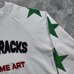 Camiseta de Manga Larga Extra Grande para Hombre, 100% Algodón de Punto, con Logotipo Personalizado Serigrafiado y Bordado Desgastado de Alta Calidad - Product Image 4