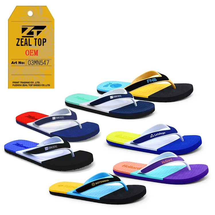 Hot Sales Customized Logo Outdoor Slippers Summer Beach Multicolor flip flops Wholesale Men Casual Comfort Sport Eva Flip Flops