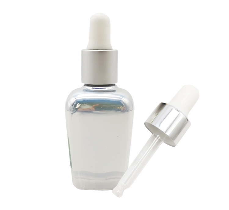 Electroplated Small Airtight Essential Oil Dropper Bottles Vials 15ml 20ml 30ml