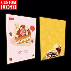 Ultra Thin Aluminum Frame Rectangle LED <b>Light</b> Box-Waterproof Freestanding for Restaurant Shopping Center Menus A1/A2/A3/A4 Sizes - Product Image 1