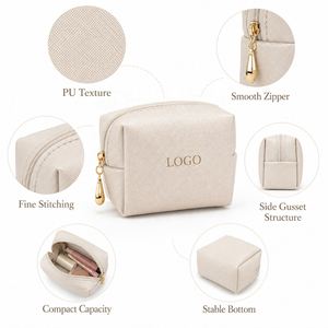 Multicolor Square Lipstick Coin <b>Purse</b> with Zipper, Small Batch Custom Logo, Fashion Mini <b>Wallet</b> <b>for</b> <b>Women</b> - Product Image 2