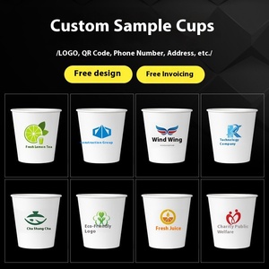 Single Wall Disposable <strong>Mini</strong> Drinking <strong>Cup</strong> 30ml/50ml Small <strong>Paper</strong> Tasting <strong>Cup</strong> Craft <strong>Paper</strong> with Custom Logo Printed - Product Image 3