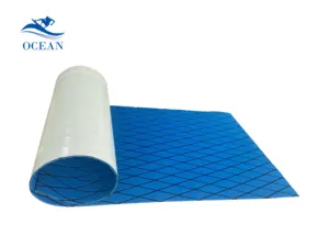 Ocean Custom Eva Foam 3M Adhesivo Impermeable Antideslizante Anti Uv Faux Teak Marine Deck Mat Sheet Motorboat Yacht Carpet Boat Floor