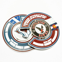 Penjualan terlaris koin kustom 360 derajat koin Enamel dapat diputar 3D Spinner koleksi koin putar untuk suvenir